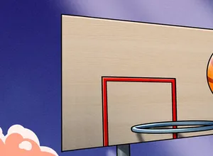 Ballon de basket en marbre